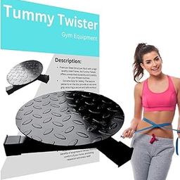 JANA FITNESS Tummy twister Robust Iron Waist fat burner Abdominal Exerciser Twisting disc helps core strengthening effectively Ideal for men and women (Black)-11