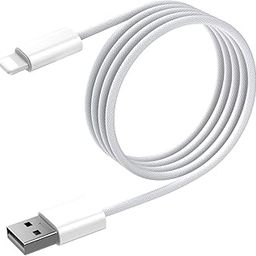 1M Carplay Cable for iPhone 14 13 12 11 Pro Max Mini XS XR, 2.4A Fast Charging Cable, 480Mbps Data Transmission, USB Charging Cord Car Charger Cable for iPad Air/iPad mini/iPod Nano/iPod Touch White-24