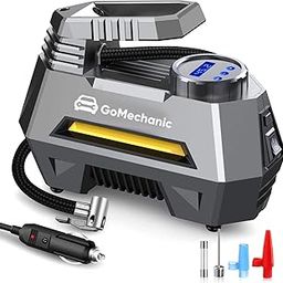 GoMechanic Digital Tyre Inflator for Car - 150 psi, 12V DC Portable Air Pump/Compressor with Digital Tyre Pressure Gauge, Suitable for Bikes, Bicycles or Any Inflatable With LED Light (Gusto T2)-20