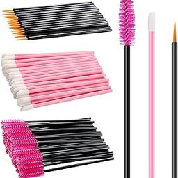 50 PCS Makeup Artist Must Haves Makeup Applicators Tools, Include 10Eyeliner Brushes 20 Mascara Wands 20 Lipstick Applicators-13