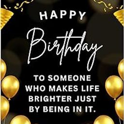 Premium Birthday Greeting Card with Photo Pasting Area & Note Space | Black & Gold Balloons, Confetti Design | Envelope Included | Elegant Birthday Wish Card for Men & Women-image-60