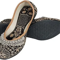dfr Women Ethnic Rajasthani Embroidery with Payal Punjabi Mojari's Shoe Juti Jutti’s-picture-38