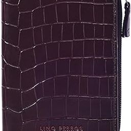 Women's Faux Leather Brown Passport Holder-image-20