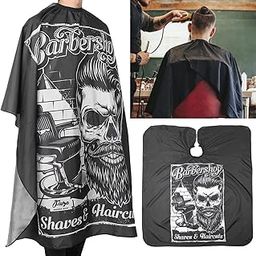 Hairdressing Apron, Comfortable Hanging Buckle Breathable Waterproof Cape, Anti-Static Non-Sticking for Hair Perm Hair Dye-image-50