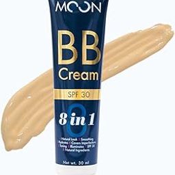 MOON COSMETICS BB Cream SPF 30 for Complexion Enhancer Foundation Light Face Makeup With Coverage For All Skin Moisturizer To Brighten Skin (Medium)-35