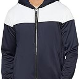 Men's Colour-Blocked Hooded Jacket-Track-Upper. With Side Pocket-picture-45