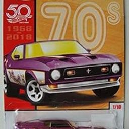 Hot Wheels 70s, Magenta '71 Mustang MACH 1 1/10 50TH Anniversary-63
