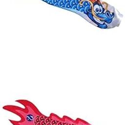 UJEAVETTE 2Pcs Chinese Dragon Flag Outdoor Windsock Carp Streamer Hanging Decor-image-80