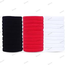 Elastic Hair Ties For Girls | Soft Seamless Hair Rubber Bands | Ponytail Holders For Women | Strechable Bands | Cotton Hair Elastic Rubber Bands | Tight, Non-slippery Bands-image-6