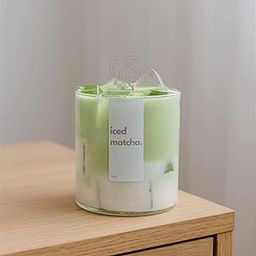 Gladsome ® Iced Matcha Latte Scented Candle | Natural Soy Wax | Lemon Zest Scent | Aromatherapy Candle | Perfect for Home Décor & Gifting (380 ML)-image-20
