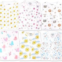 Unisex Newborn Baby Jhabla – Organic Cotton Muslin | Soft & Breathable Summer Wear for Boys & Girls | Multi Print of 4 Variant Infant Clothing-picture-19