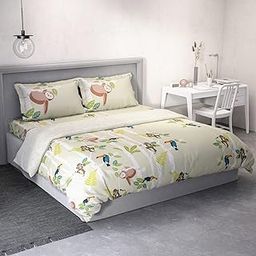 Green Conversational 100% Cotton Double Bedding Set-image-42