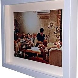 KALA POTLII Wall Decorative Wood Display Shadow Box Picture/ Photo Frame for Home and Office Decore (White,9X11)-18