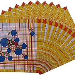 Kuber Industries Floral Cotton 12 Piece Women Handkerchief Set - Multicolour-picture-43