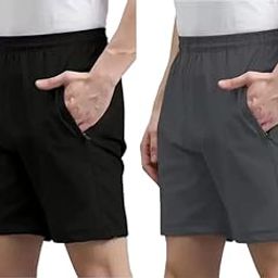 Alfa Men Sports Gym Shorts with Pockets | Quick Dry fit Workout Shorts for Men Gym Yoga and Running - Combo Pack-image-61