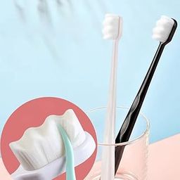 Kidloo Extra Soft Manual Toothbrush, Ultra Soft Micro-Nano Bristled For Sensitive Gums and Teeth | more than 12000 zigzag brisltes | cavity protection | gum recession | for Kids and Adults (pc 1)-image-45