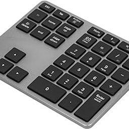 Numeric Pads, Ultra Thin 2 Connection Method 35 Keys Wireless Numeric Keypad Small Portable for Business Trip (Grey)-17