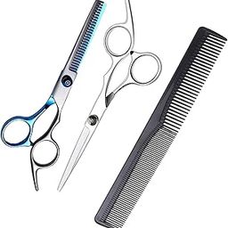 Feelhigh Professional Stainless Steel Barber Salon Hair Cutting Thinning Scissors Hair Cut Scissor with Comb-6