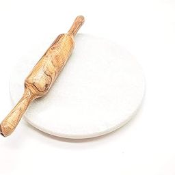 Marble Round Roti Maker with Anti-Skid Bottom (Green, 9 Inches) Roti & Khakra Maker-Belan Included-picture-15