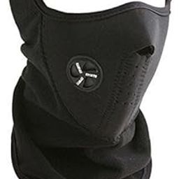 Black Dust Proof Half Face Ear Mask for Bike|Cycle Balaclava for Men & Women (Size: Free, 5 Piece)-image-35