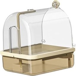 CALANDIS™ Hanging Birds Bath Cockatiel Bird House Budgie Parrot Hanging Bathtub Coffee | Birdbaths | Bird & Wildlife Accessories | Yard, Garden & Outdoor Living-image-32