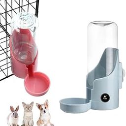 PSK PET MART Automatic Bird Feeder Bird Water Bottle Drinker Clear Food Seed Dispenser Container Set Hanging in Cage No-Mess for Parrots Budgie Cockatiel Lovebirds Finch Canary Hamster-14