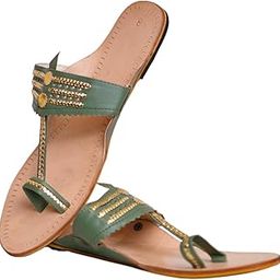 Leather Kolhapuri Chappals for Women - Mina | Stylish & Comfortable | Handmade by Local Artistans | Leather Slipper, Kolhapuri's Chappal for Women-image-52