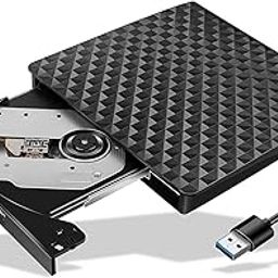 External DVD Drive, USB 3.0 CD/DVD +/-RW, Portable CD Burner, External CD ROM Reader, DVD Player for Laptop, PC, Windows, Computer, Linux, Mac OS, MacBook-picture-10