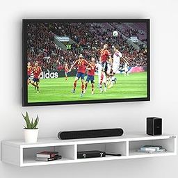 Anikaa Cruze Engineered Wood Wall Mount TV Unit/TV Stand/Wall Set Top Box Stand/TV Cabinet/TV Entertainment Unit (White)(Ideal for 32-40 Inch)(D.I.Y)-13