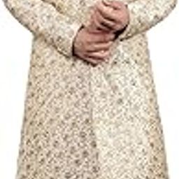 Men's Embroidered Silk Blend Traditional Sherwani Set-image-21