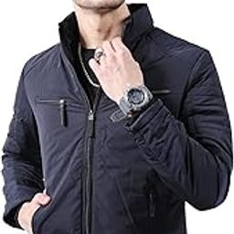 Men Polyester Standard Length Jacket-image-15