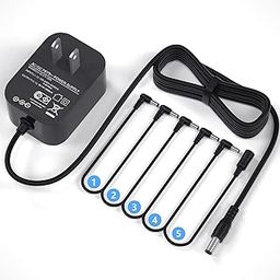 9V Pedal Power Supply Adapter 5 Way Daisy Chain Cables for Effect Pedal (1A Tip Negative)-picture-20