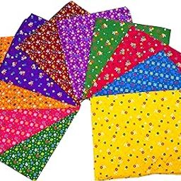 10 Cotton Blouse Piece Material Printed Blouse Material for Women Women’s 1 meter Unstitched Blouse Material Gift for Wedding, Navratri Durga Puja Oti Bharan Ugadi, Haldi-kumkum, Multicolor-picture-44