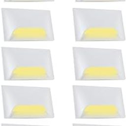 MAQON Italic 3&4 Modular Western LED Foot Light Convertible Under Cabinet Light, Soft White Outdoor Deck Wall Recessed Foot Stair Nosing Light (Warm White, Pack of 10)-image-55