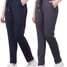 Women's Open Bottom Regular Fit Polyester Track Pants/Plazo Pants (Combo Pack of 2)-image-32