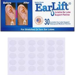 Invisible Ear Lobe Support Waterproof Medical Patches in Zip Lock Pouch - Pack of 30-image-37