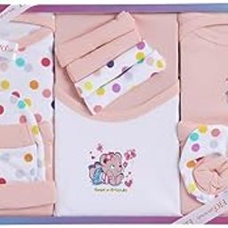 Newborn Baby Gift Set – 13 Pieces Soft & Comfortable Baby Essentials Ideal for Baby Shower & Newborn Gifts (Peach)-16