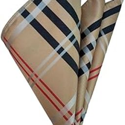 France Mens Pocket Squre self design Gold khaki brown Color Free Size for tuxedo & blazers-picture-16