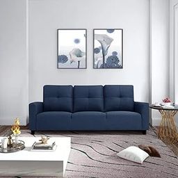 Elton Fabric 3 Seater Sofa Set (Blue)-image-20