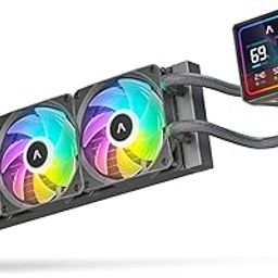 ProLab Design AI360 LCD AIO Liquid Cooler|Intel® LGA1851, AMD® AM5/Threadripper|High-Performance FAN 2200 RPM, 4.5 mmAq|High Density Rad|4" 720P Display|VRM FAN with 50 CFM Airflow| 5 Year Warranty-image-2