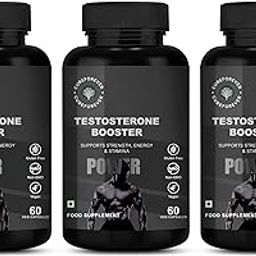 CUREFOREVER Testosterone Supplement Capsule for Men | Herbal Supplement with Korean Ginseng, Grape Seed & Green Tea | Supports Strength, Stamina & Wellness | 180 Veg Capsules-16