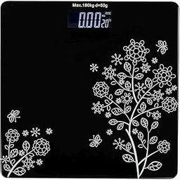 Thermomate Heavy Thick Tempered Glass LCD Display Digital Personal Bathroom Health Body Weight Scales (Flower Design Bathroom Scale) Made in India-21