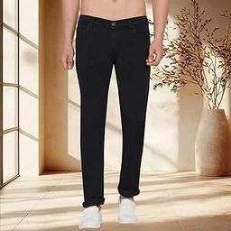 Straight Fit Stretchable Polycotton Jeans for Men || Men's Jeans-image-13