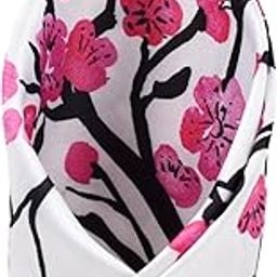 Men's Cream Satin Printed Pocket Square (1pc)-image-1