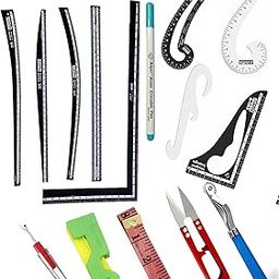 Kitoarts Tailoring Accessories for Sewing Kit | Tailoring Scale | Measuring Ruler | Tailoring Kit | Fasion Designing Kit of 14 |-image-17
