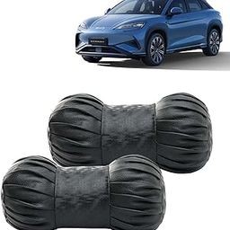 KINGSWAY® Car Accessories Neck Rest Pillows Seat Cushions for BYD Sealion 7 2025 Onwards, Car Headrest Cushion Neck Pain Relief Travel Comfort Pillow in Dumbbell Shape, Black, Pack of 2-image-77