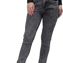 by The Indian Garage Co Women Slim Fit Solid High-Rise Jeans-image-63