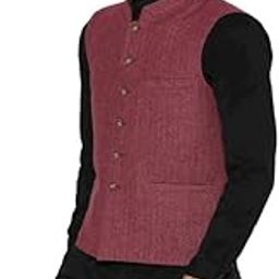 Premium Wool Nehru jacket for Men - Pink-image-16