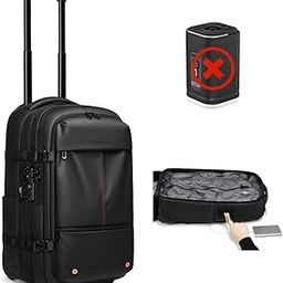 Vacuum Compression Travel Backpack for Airplane, 60L Expandable, Anti-Theft, 17.3 inch Laptop Backpack With TSA Lock, Business Backpack Carry-On Luggage-image-32
