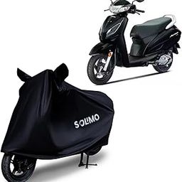 Amazon Brand - Solimo Bike Cover for Honda Activa with Carry Bag | Water Resistant | Dustproof | UV Protection (Black)-picture-8